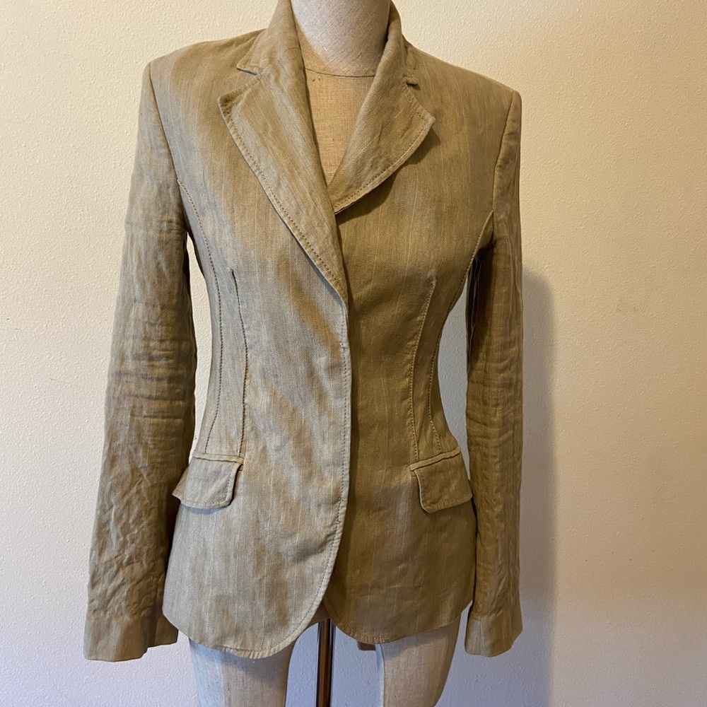 Sisley Linnen Jacket.